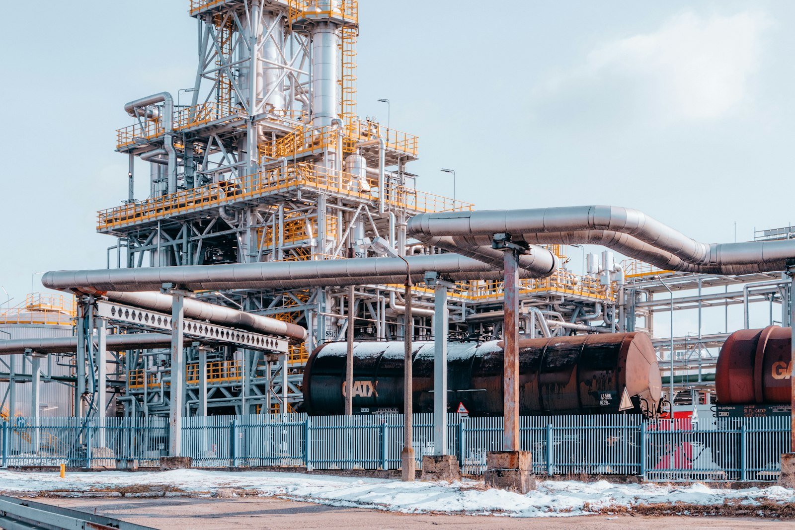Industrial plant with pipework used for industrial water reuse systems