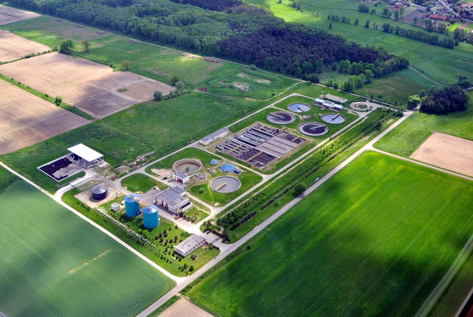Industrial water treatment plant