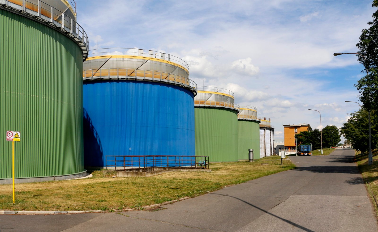 Wastewater digestion tanks
